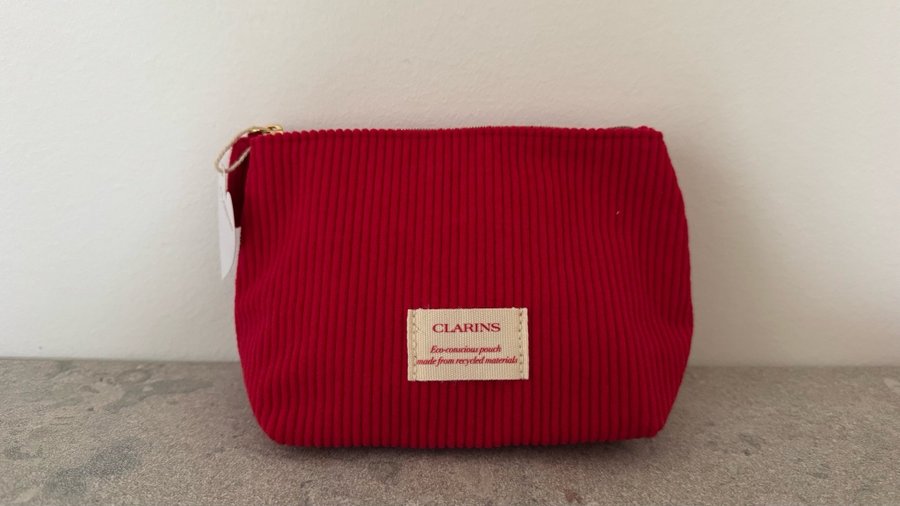 Clarins underbar Eco-Conscious Pouch necessär sminkväska Ny med tags!