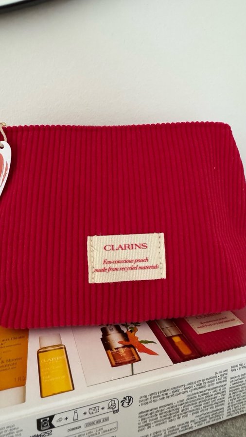 Clarins underbar Eco-Conscious Pouch necessär sminkväska Ny med tags!