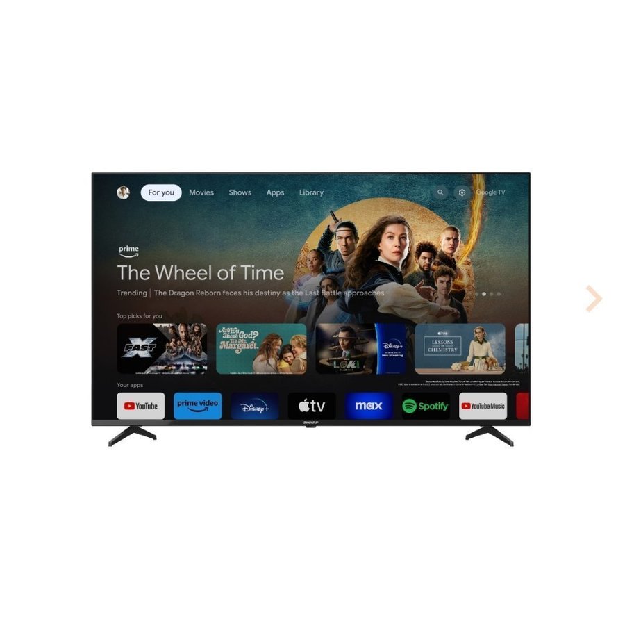 Helt ny Google Sharp 55" 4K UHD Google TV Modell: 55GL4460E.