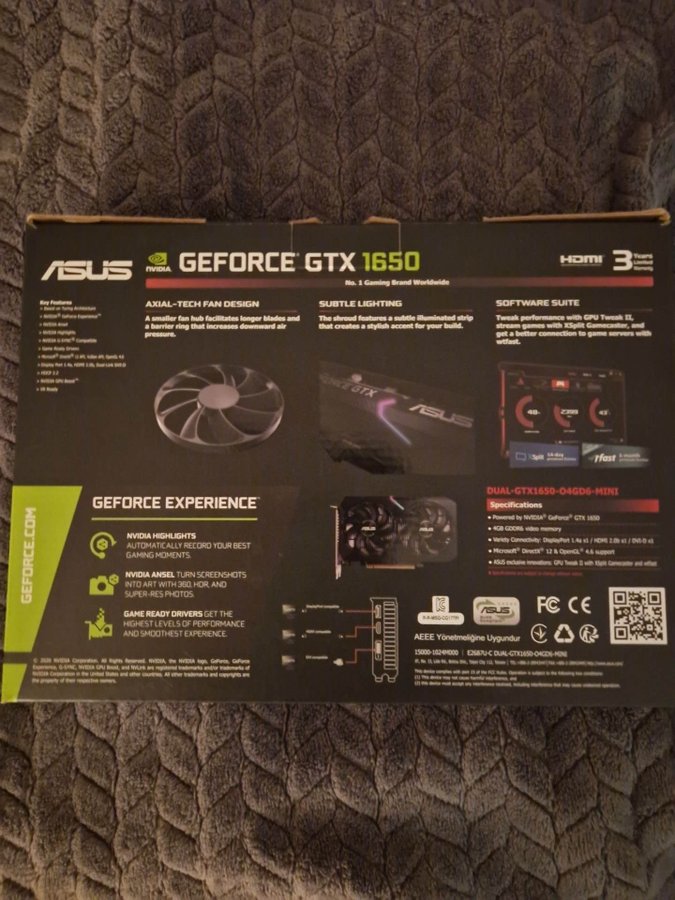 ASUS GeForce GTX 1650 4GB GDDR6