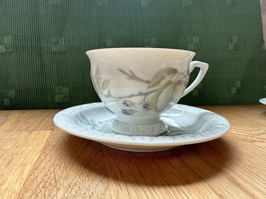 MARIA BJÖRNBÄR ROSENTHAL KAFFEKOPP m. ASSIETT 4st RETRO VINTAGE