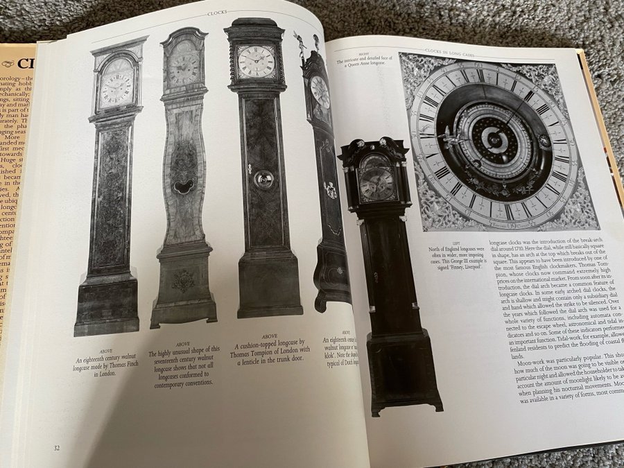 CLOCKS, bog gamle ure, Bok gamla ur, Bok klokker, Bok KLOCKOR, bordur