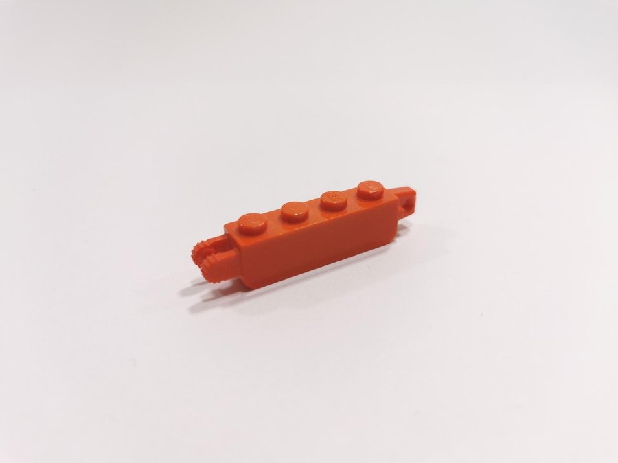 Lego - brick - modifierad - hinge - 1x4 - part 30387 - röd