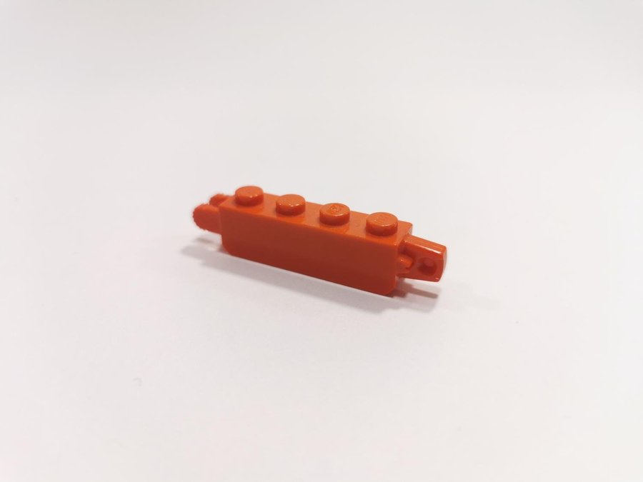 Lego - brick - modifierad - hinge - 1x4 - part 30387 - röd