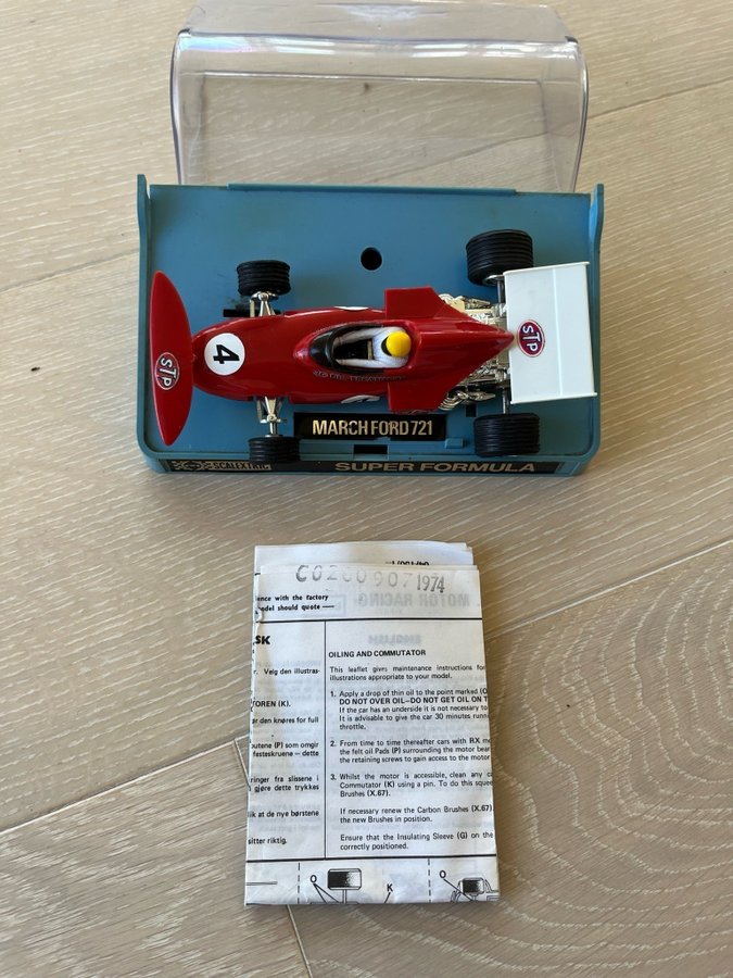 Scalextric C.026 March Ford 721 Formel 1 Bil från 1974