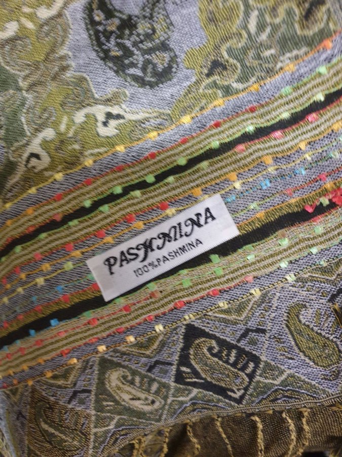 NY PASHMINA SJAL HALSDUK 100% PASHMINA