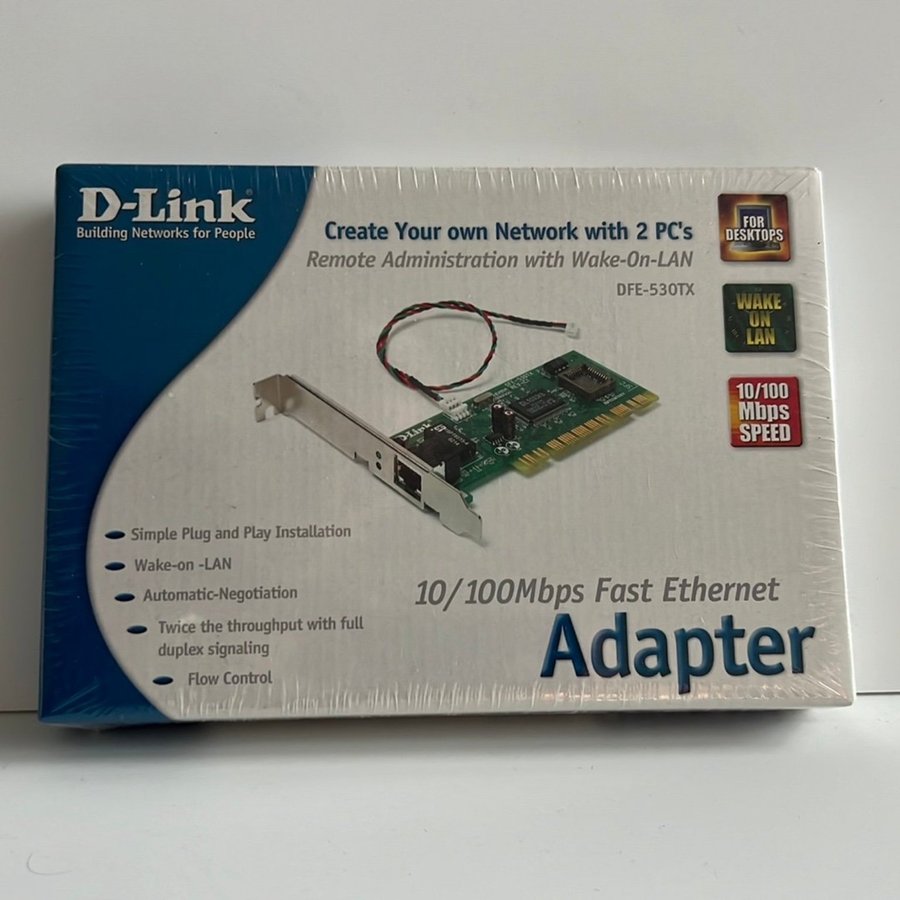 D-Link DFE-530TX 10/100 Mbps Fast Ethernet Adapter