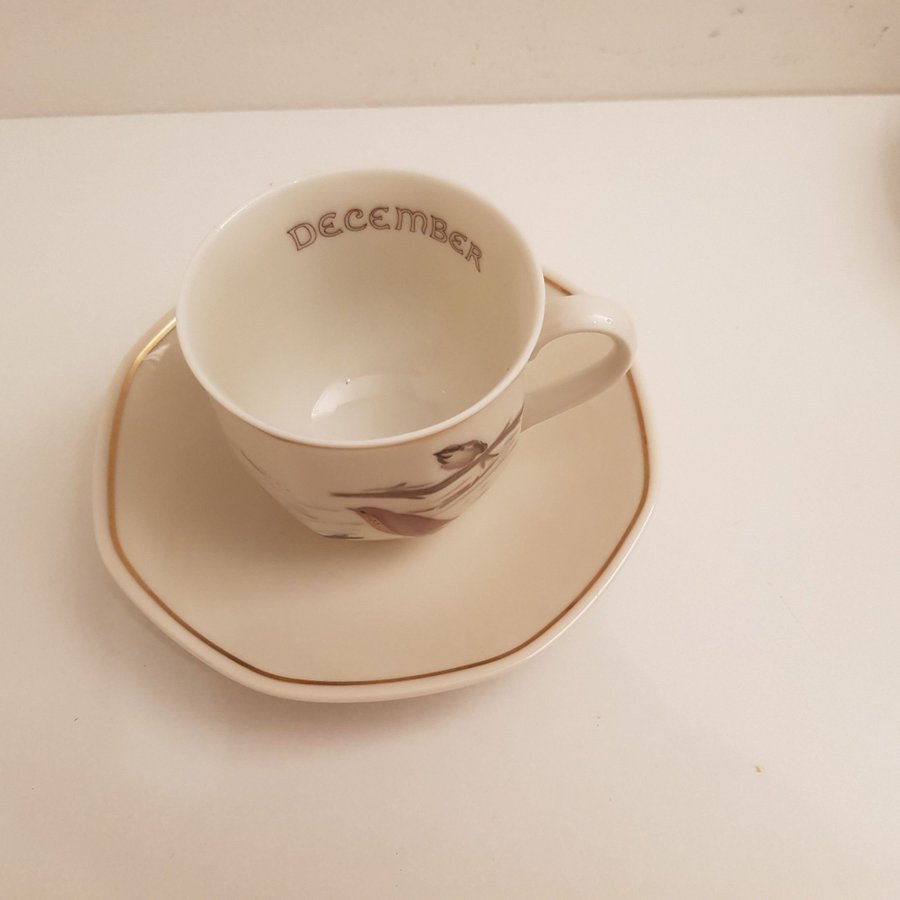 Heinrich Tyskland Villeroy  Boch Set med 1 tekopp/Kaffekopp med fat