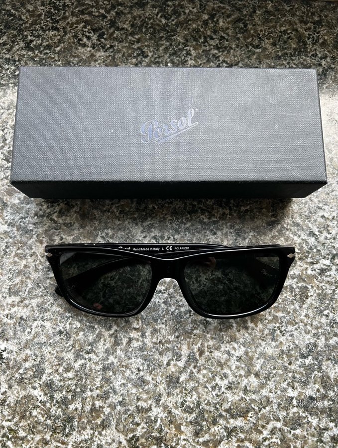 Svarta polariserade Persol Solglasögon