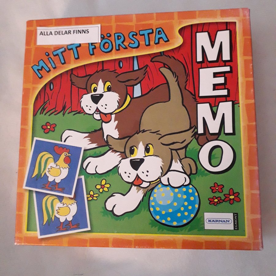 Mitt Första Memo - Memo-spel med mina första djurbilder Kärnan komplett