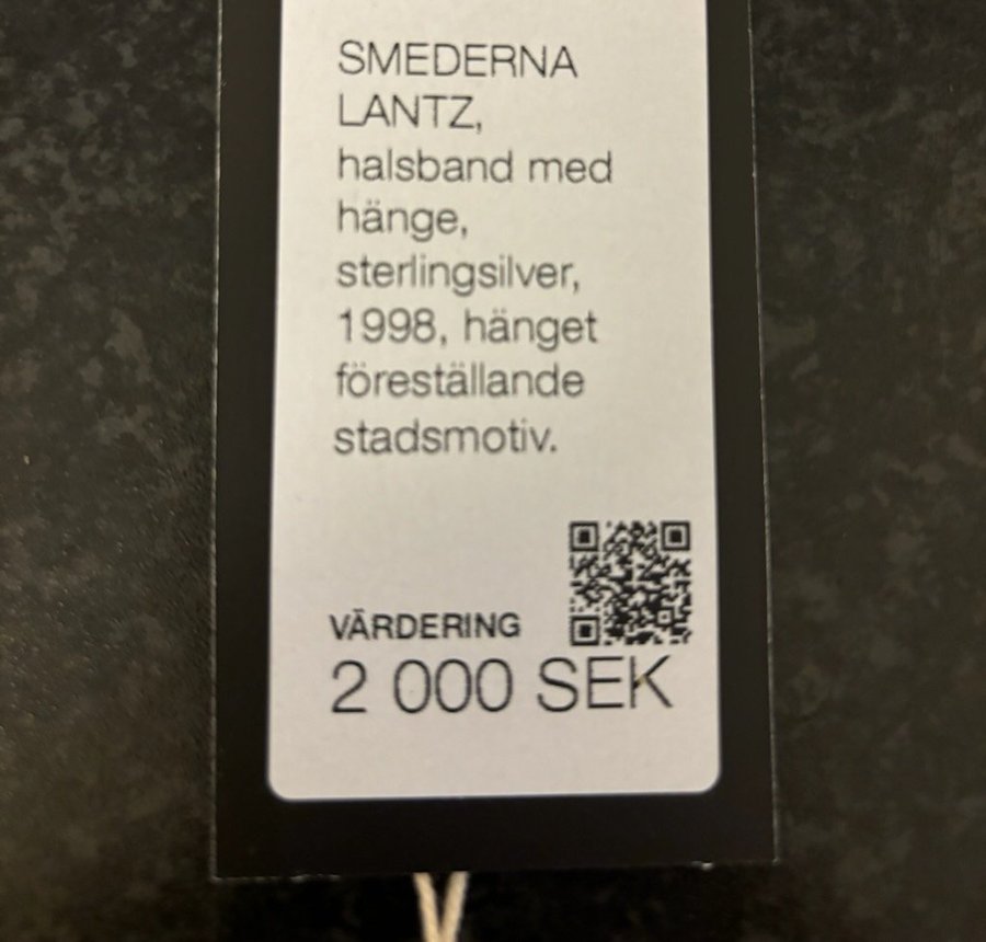 Vackert silverhalsband från Smederna Lantz