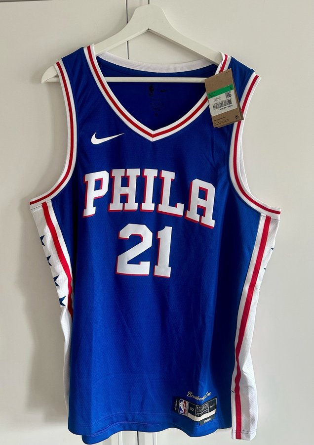 Nike Philadelphia 76ers Joel Embiid Basketbollströja Storlek XL