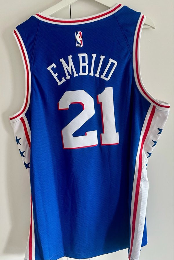 Nike Philadelphia 76ers Joel Embiid Basketbollströja Storlek XL