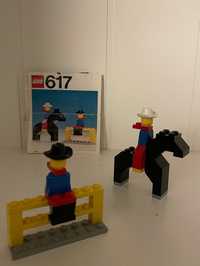 Lego 617 cowboy häst retro