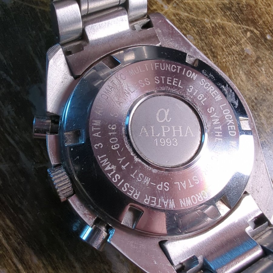 Alpha 1993 Automatisk Chronograph Klocka