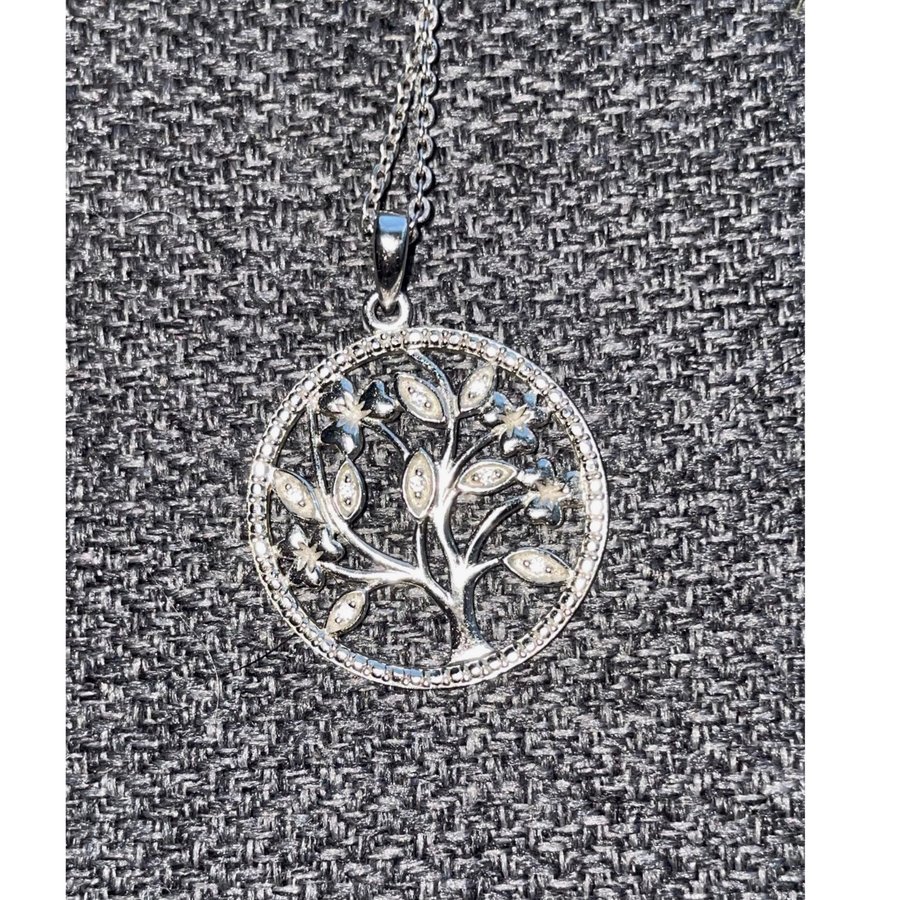 Silver halsband 925 tree of life