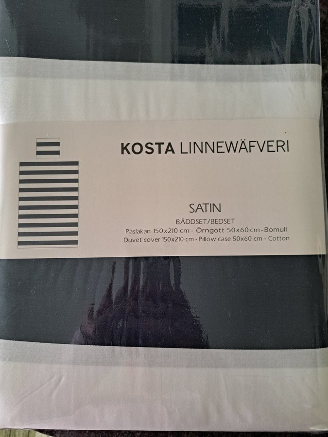 Bäddset Satin Kosta Linnewäfveri