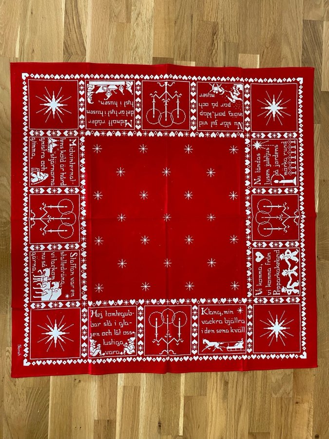 Popular Swedish Christmas Textile mid-20th Norah Johansson Staffan Stalledräng