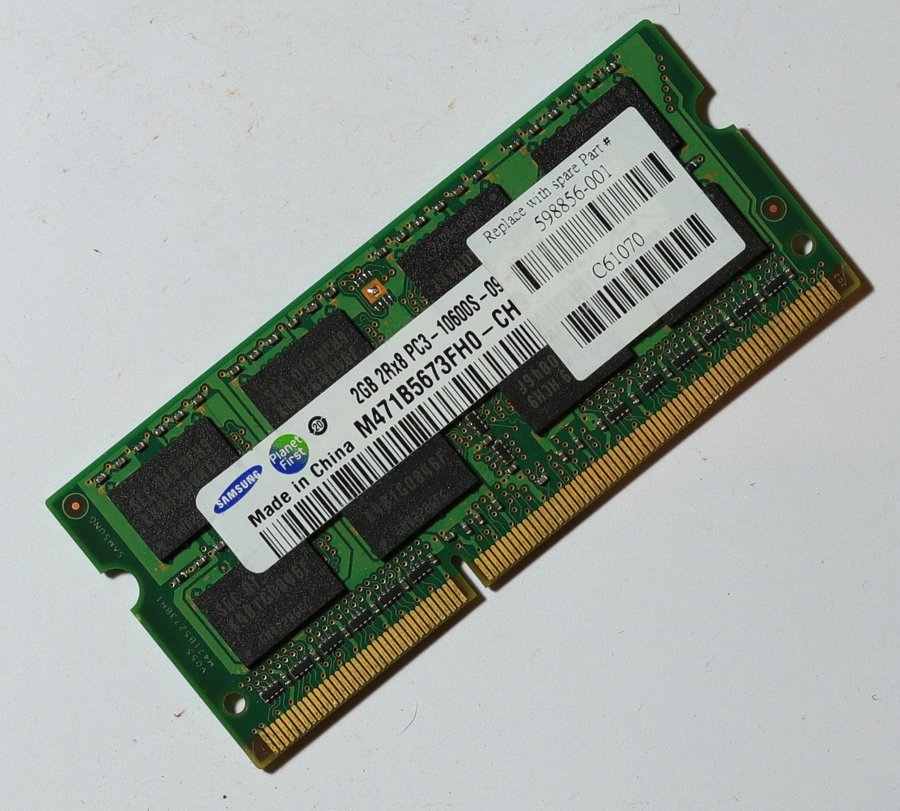 2GB 2Rx8 PC3-10600S-09 RAM