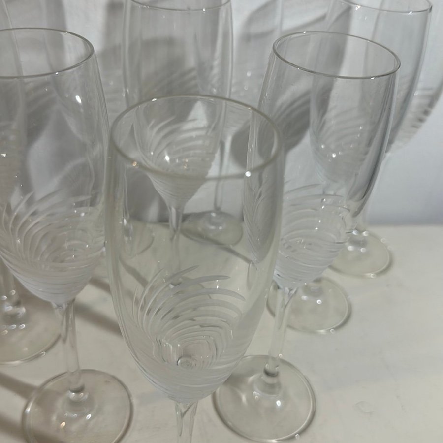 Champagneglas Crystal WINDSWERT Flutes glasögon