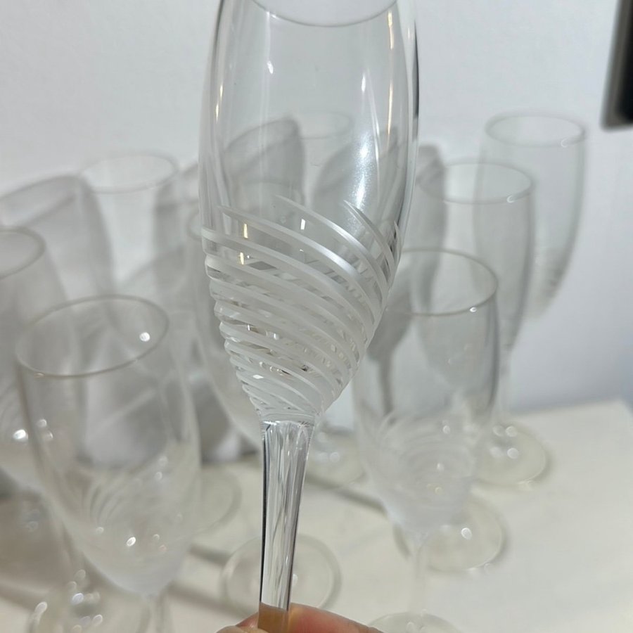 Champagneglas Crystal WINDSWERT Flutes glasögon