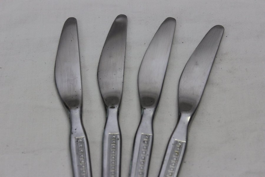 4 Dessertkniv Dessert Kniv Knivar 17,2 cm i Rostfritt 18/8 Nordstaal Norge