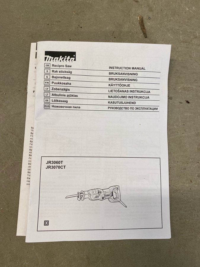 Makita JR3070CT Tigersåg (rak sticksåg)