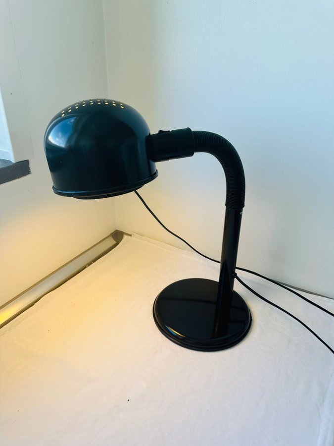 Alda - bordslampa vintage  retro böjbar arm Svart