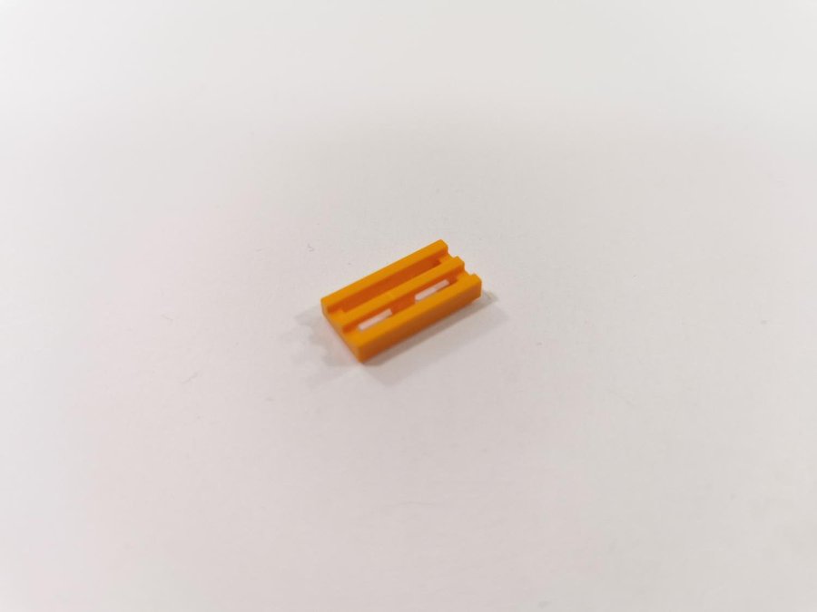 Lego - grill - galler - 1x2 - part 2412 - orange