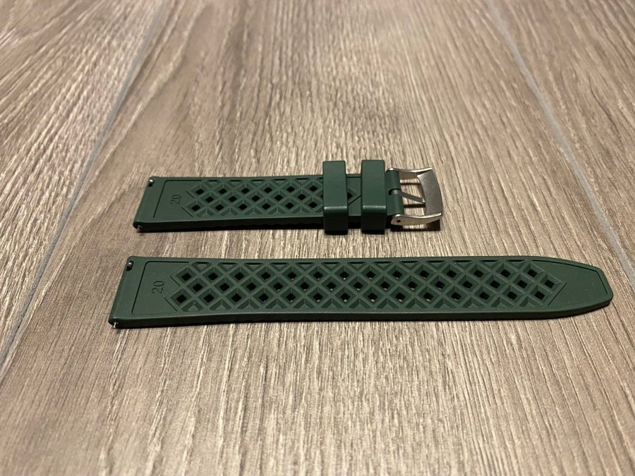 Klockband FKM Gummi 20mm