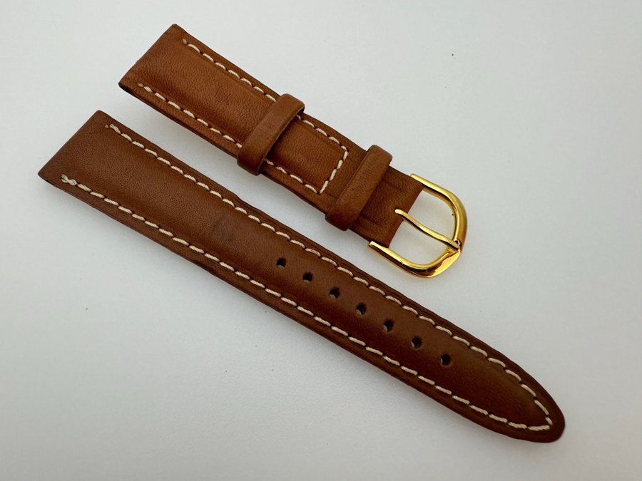 Brown Seiko Watch Leather Strap 20 mm