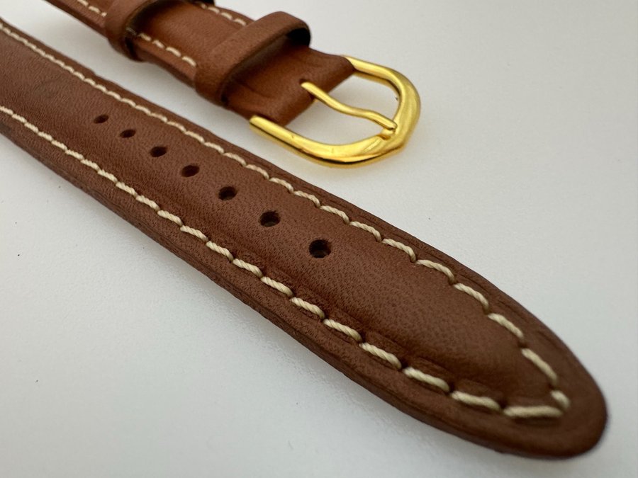 Brown Seiko Watch Leather Strap 20 mm