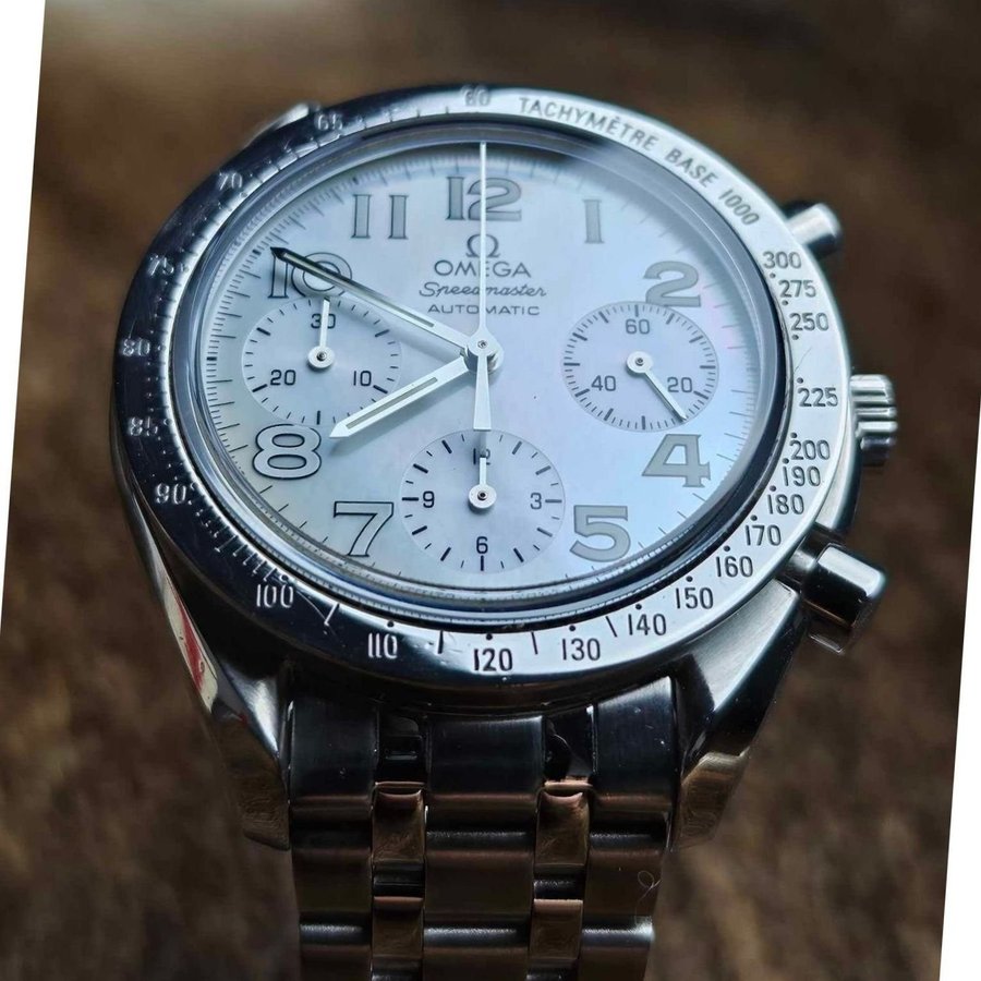 Nyserviceret Omega Speedmaster Reduced MOP 3834.70.36 - Meget pæn stand