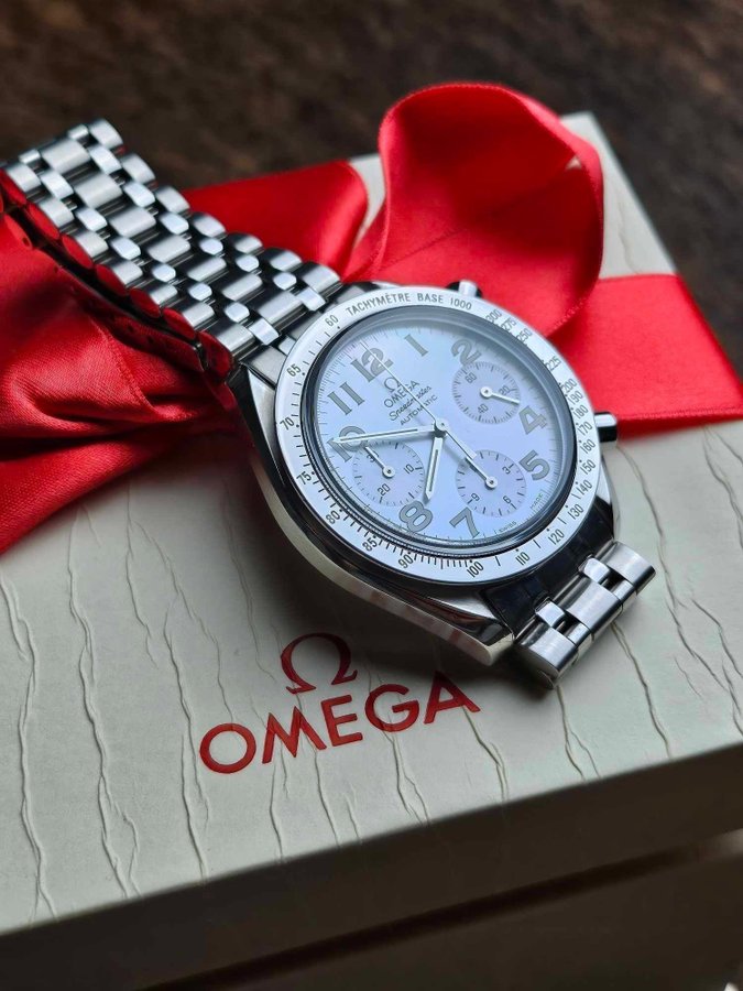 Nyserviceret Omega Speedmaster Reduced MOP 3834.70.36 - Meget pæn stand