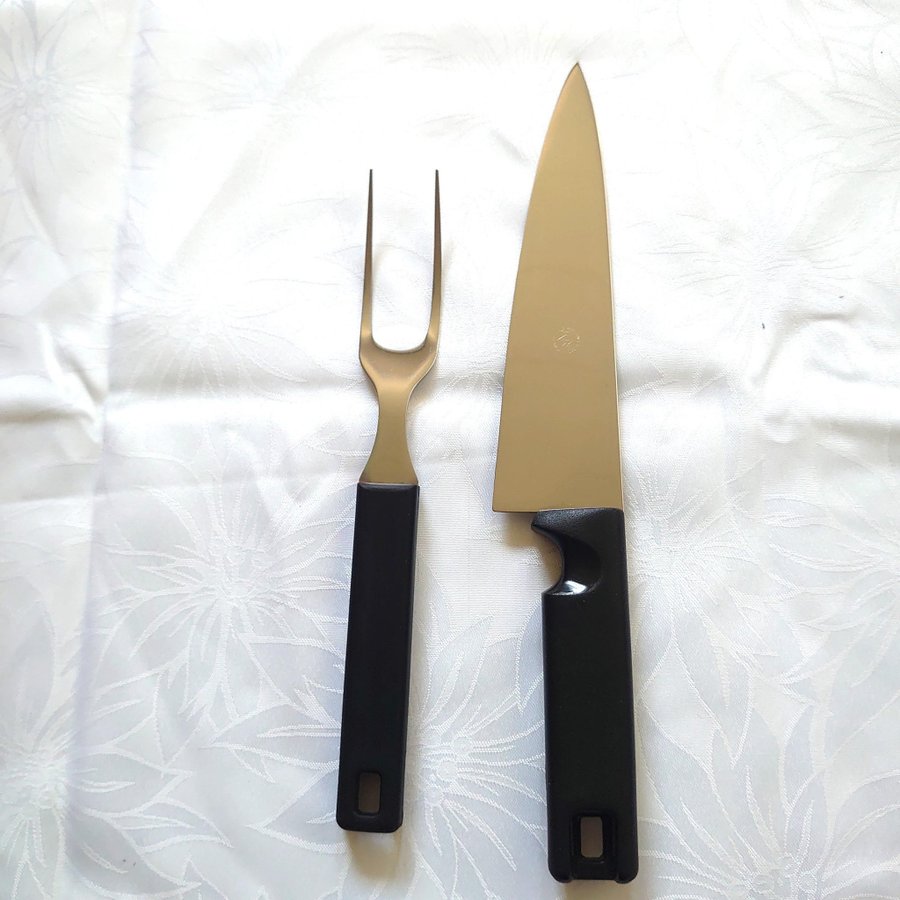 Trancherset kniv + gaffel