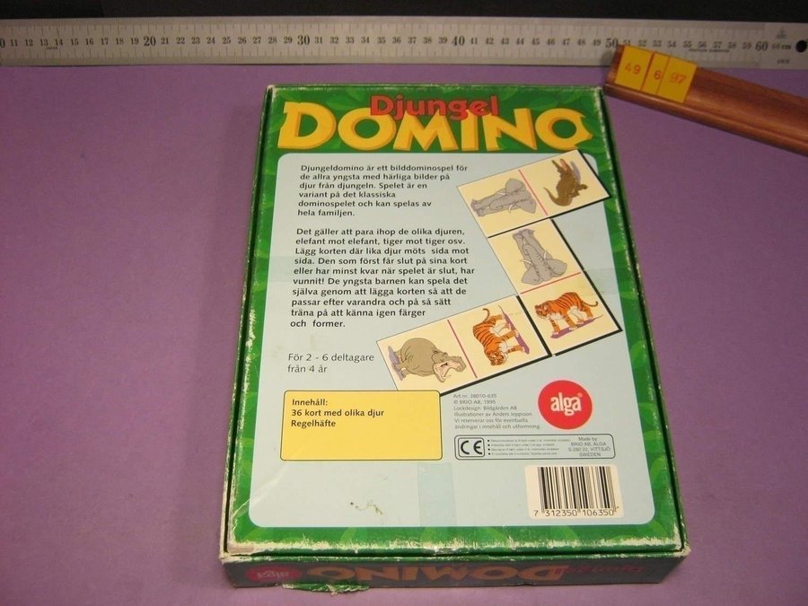 Djungel Domino, Alga 1995, Komplett