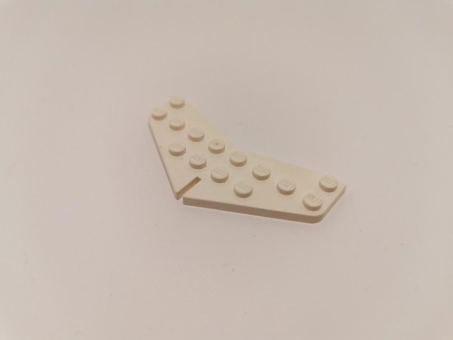 Lego - vinge - tail - flygplan - 4x8 - part 3474 - vit