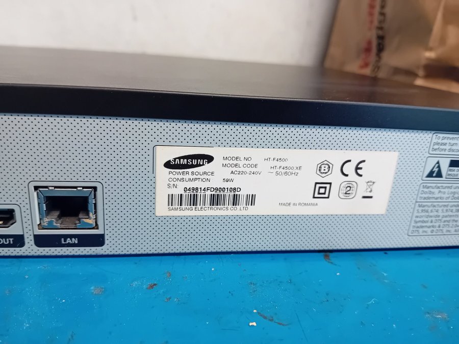 Samsung Blu-ray 3D Spelare HT-F4500