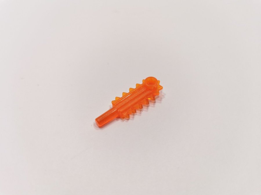 Lego - tillbehör - redskap - space - motorsåg - part 6117 - trans neon orange