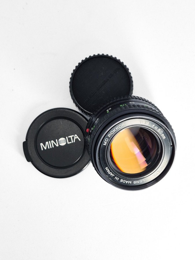 Minolta MD Rokkor 50mm 1.4 + adapter till Sony E / NEX