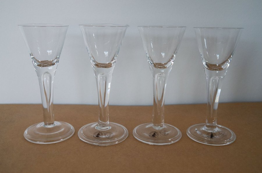 4 st IKEA Enhörna snaps-vin-glas från 1700 tals kollektionen Ikea Toppskick