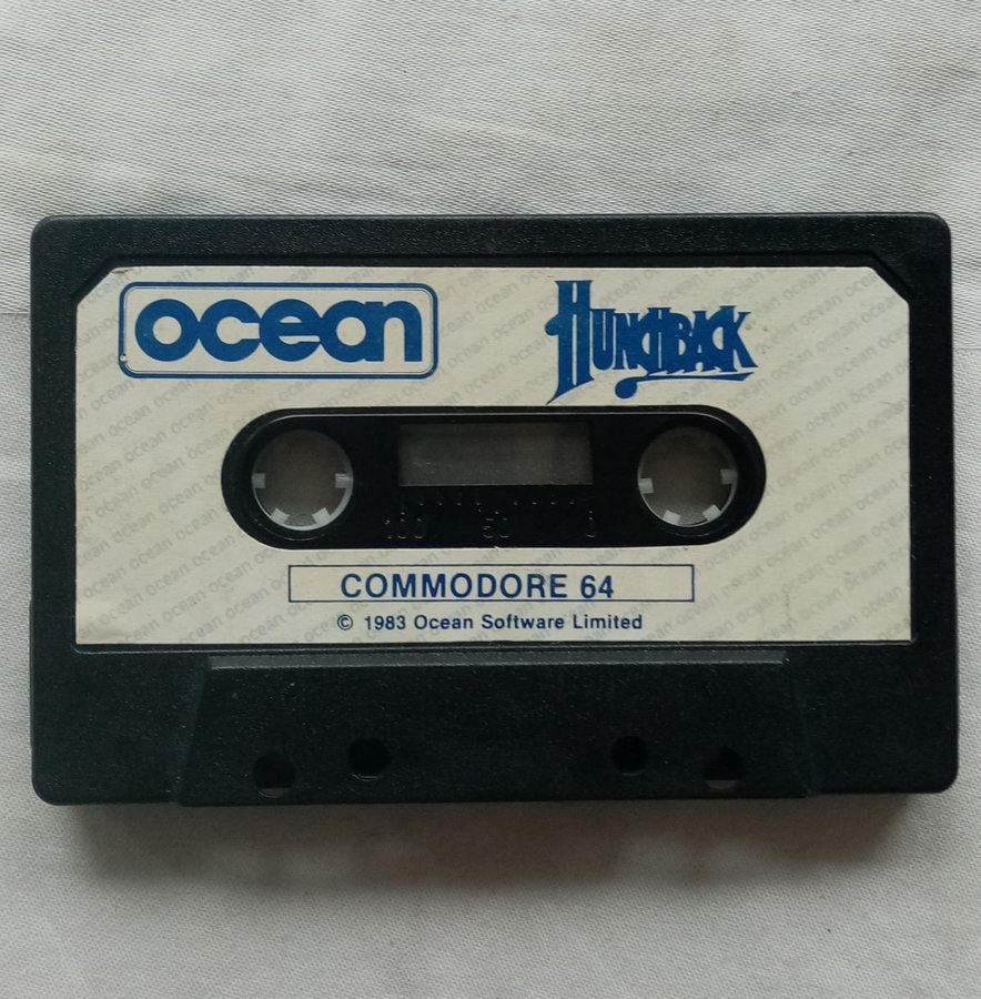 Hunchback (Ocean Software) - Lös Tape - Kassett ->TESTAD<- Commodore 64 / C64