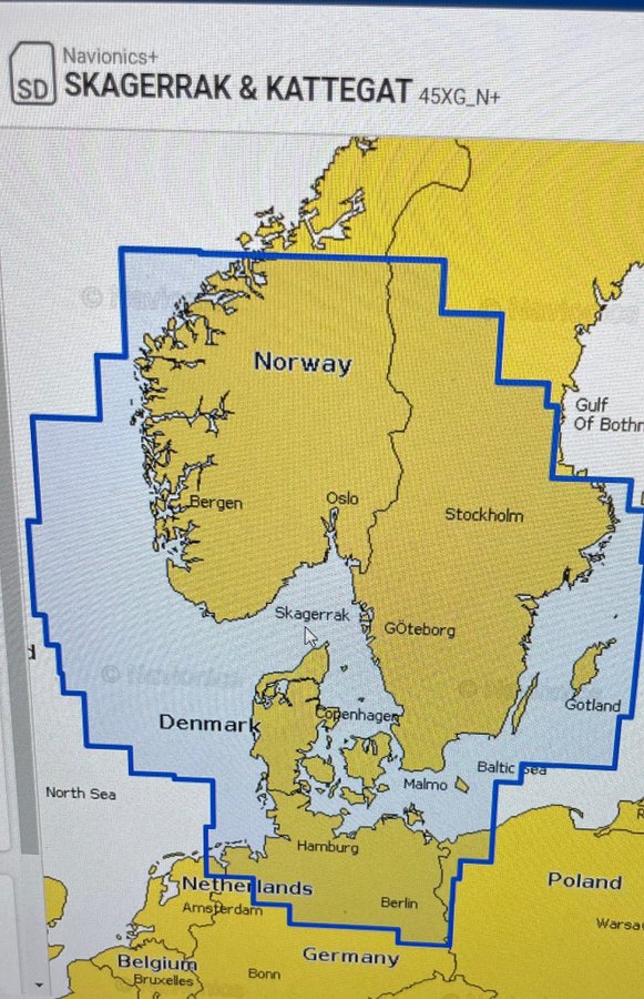 Navionics Skagerrak  Kattegat 45XG_G+ 2020 Version