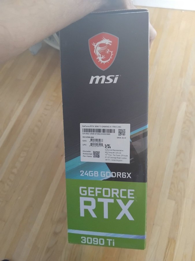 MSI GeForce RTX 3090 Ti Gaming x Trio 24gb 386 bt