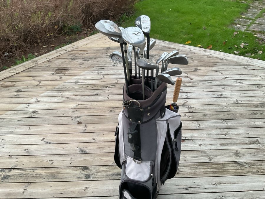 Golfset med väska