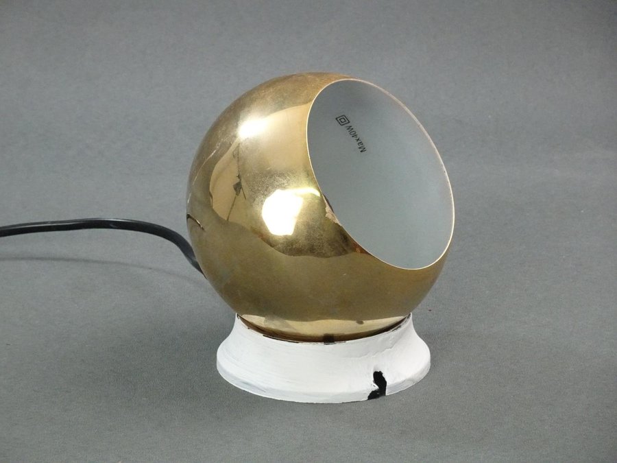 ARTILUX SWEDEN rund klotformad magnetlampa i mässing retro/vintage