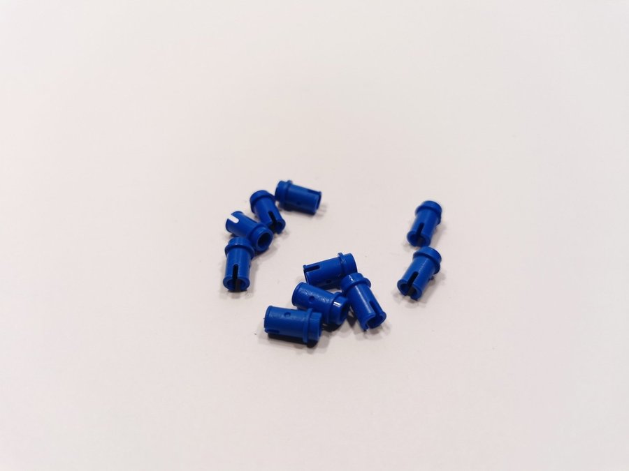 Lego - technic - fästanordning - pin 1/2 - 4274 - 10st - blå