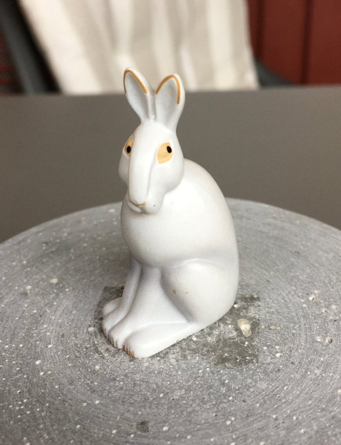 Lisa Larson miniatyr Hare tillverkad för Japan Nyskick