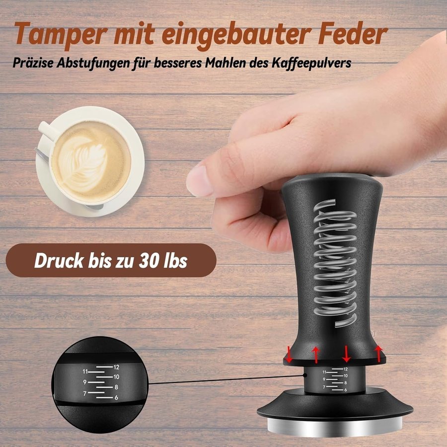 - Helt Nytt - Wenosda Kaffe tamper 51 mm Set.