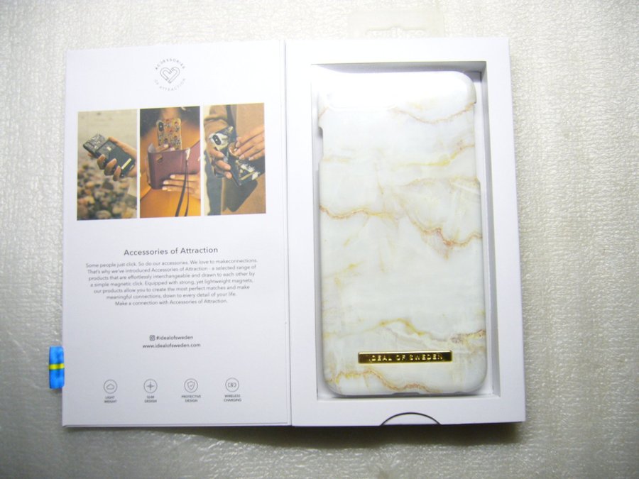 Ideal of Sweden mobilskal Iphone 6,6s plus,7,8 Golden Pearl Marble